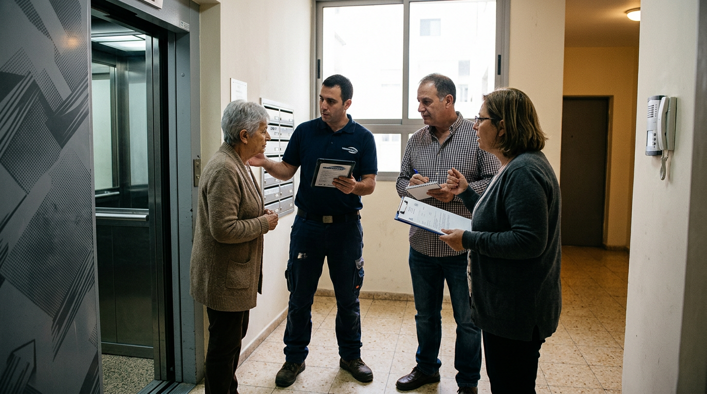 המדריך לוועד הבית: איך לבחור חברת מעליות – תקנים, שירות 24/7, ביטוחים ועלויות תחזוקה
